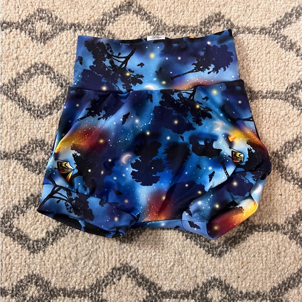 Bumblito 0/6M Dark Night Print Bummies NWOT